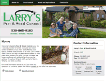 Tablet Screenshot of larryspestandweedcontrol.com